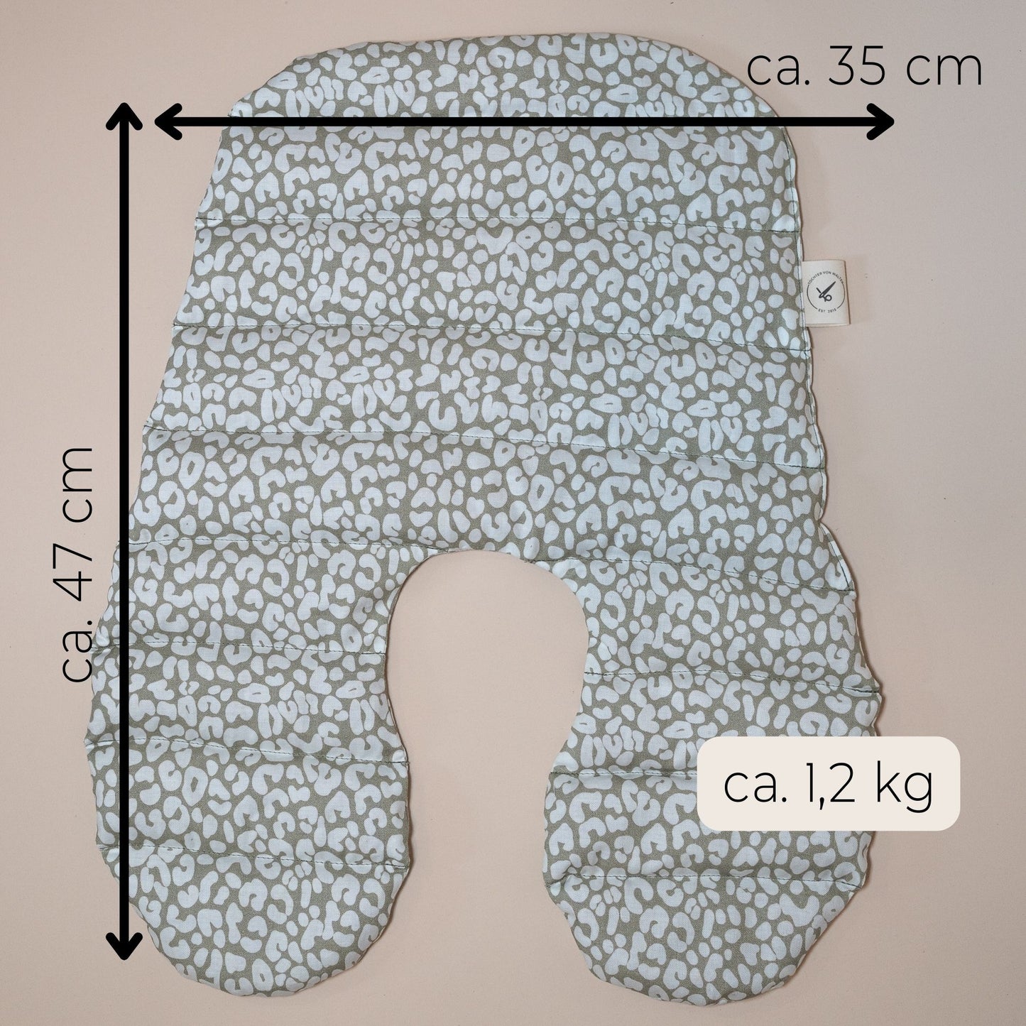 Nackenkissen Leoprint-Salbei