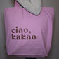 Baumwollbeutel Ciao Kakao Rosa