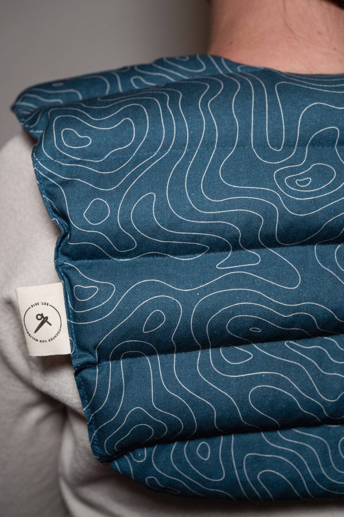 Nackenkissen Linien Blau