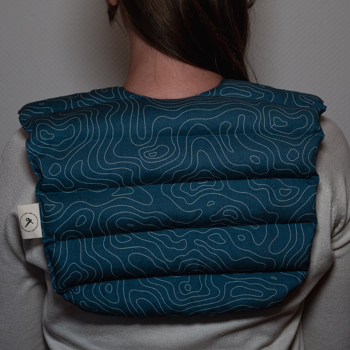 Nackenkissen Linien Blau