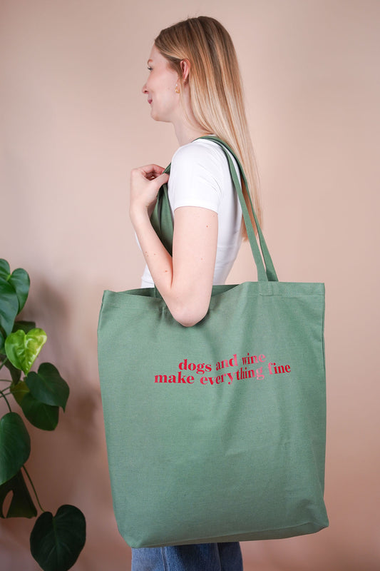 Baumwollbeutel Matcha Grün