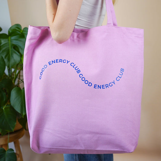 Baumwollbeutel Good Energy Rosa