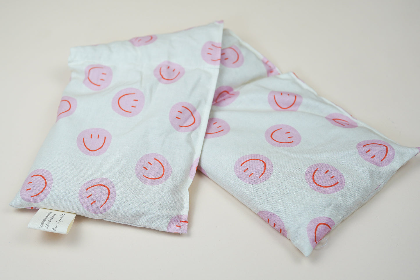 Längliches Wärmekissen Smiley Rosa