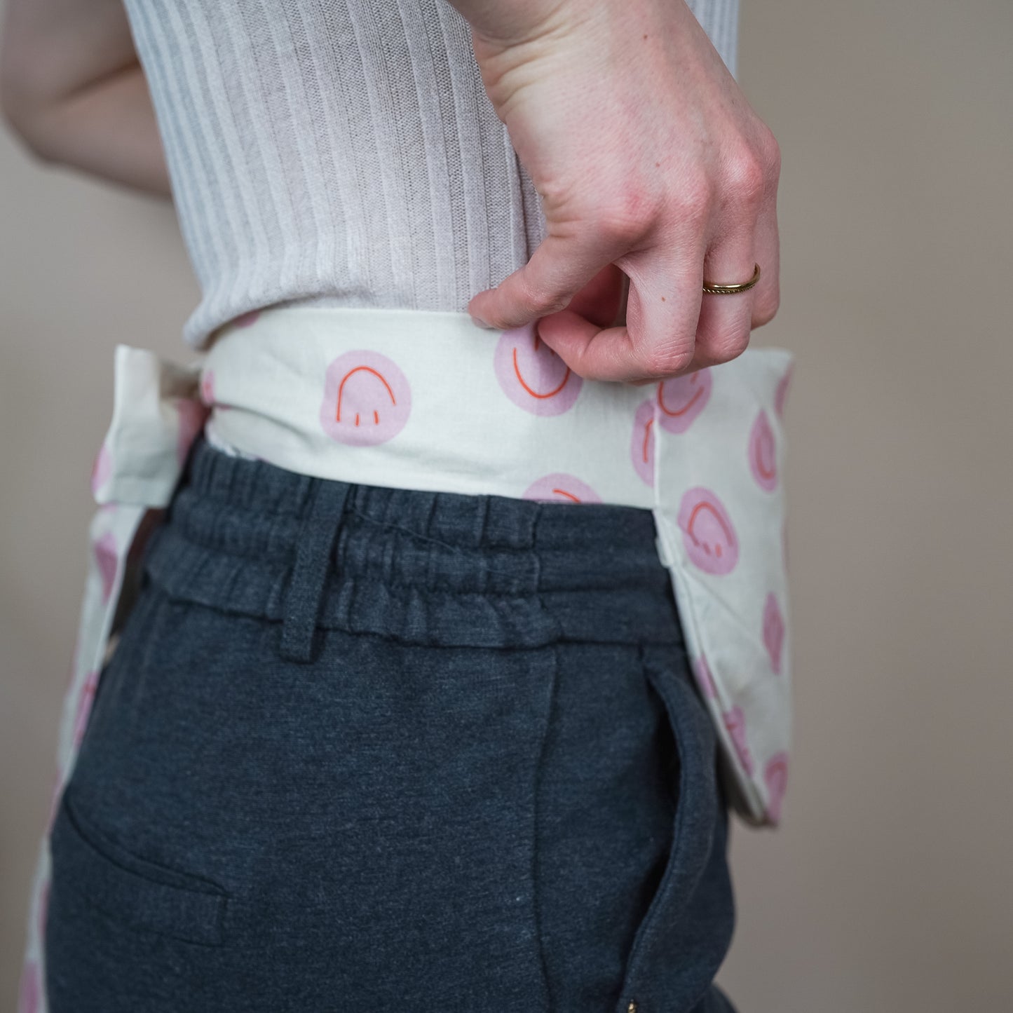Wärmekissen Bauch Smiley Rosa