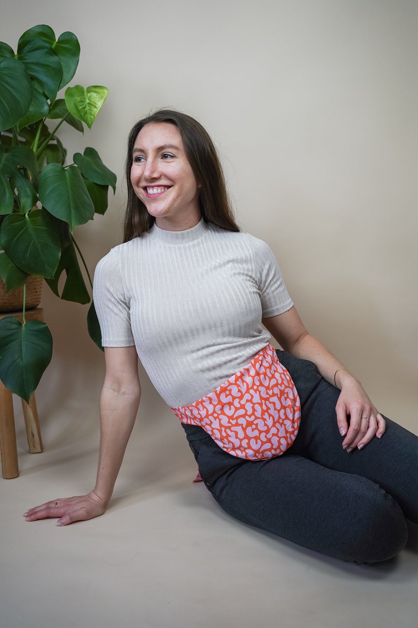Wärmekissen Bauch Pink-Orange
